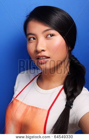 Portrait of an tractive elegant young woman.