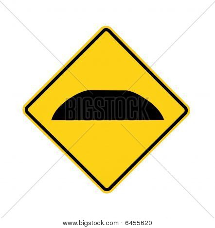 road sign - speed bump