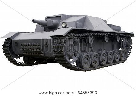 Old Gray Self-propelled Gun