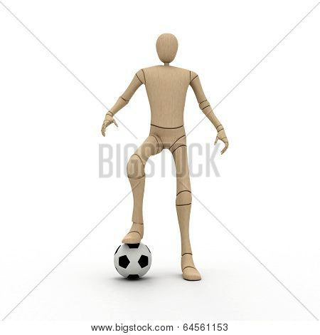 Abstract Football Player