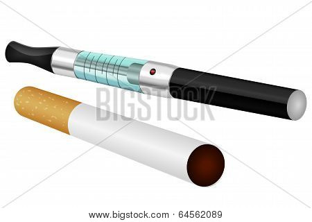 Electronic and normal cigarette