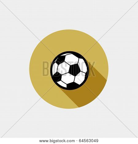 Vector soccer ball flat icon