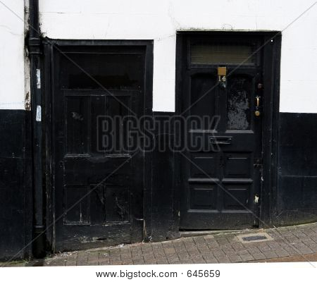 Two Black Doors