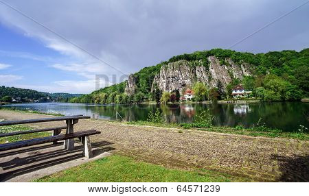 Meuse River View Near Namur
