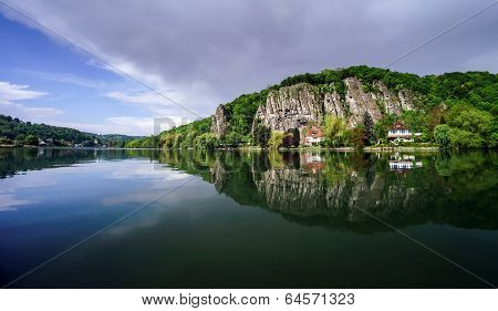 Meuse River View Near Namur