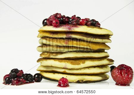 Pancakes With Raspberries