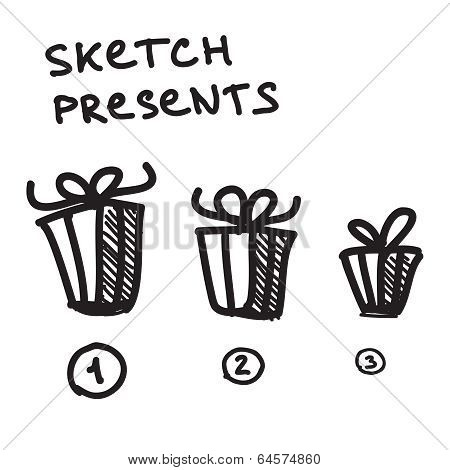 Funny present boxes of differrent size