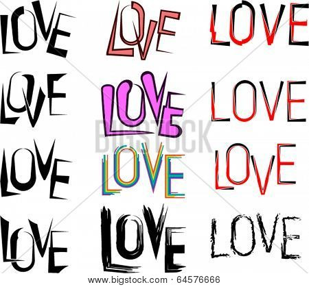 Love Calligraphic Letters