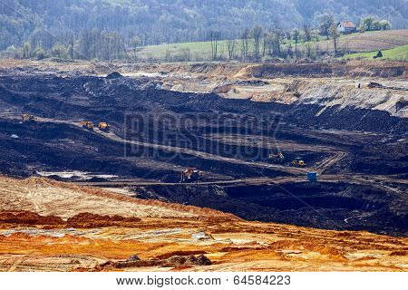 open mining pit