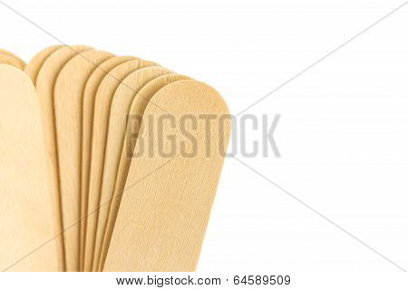 Tongue Depressor Isolated On White Background