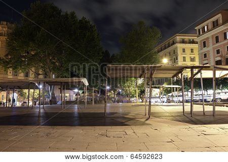 Piazza San Cosimato, Rome, Italy