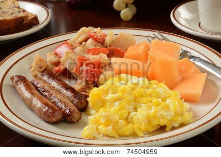 Sausage And Eggs With Homefries