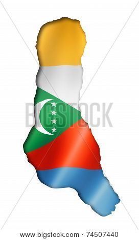Comorian Flag Map