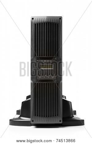 uninterruptible power supply (ups) with reserve battery, isolated on white