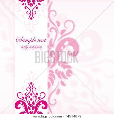 Template frame. Abstract background. Vector illustration