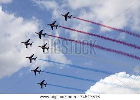 Patrouille de France demonstration team.