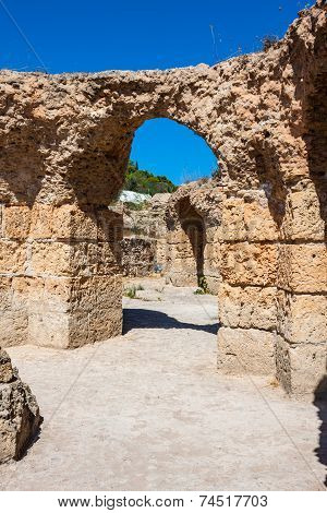 Ruins Of Antonine Baths At Carthage, Tunisia