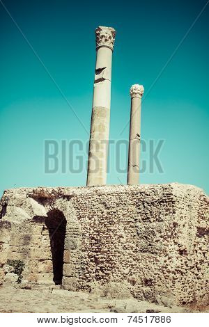 Ruins Of Antonine Baths At Carthage, Tunisia