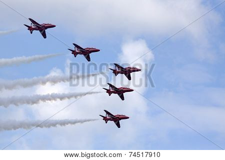 Red arrows flight team.