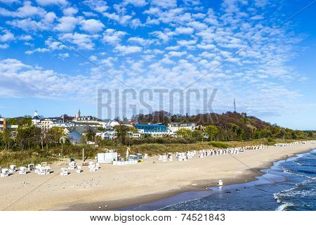 Baltic Sea Beach On Usedom Island