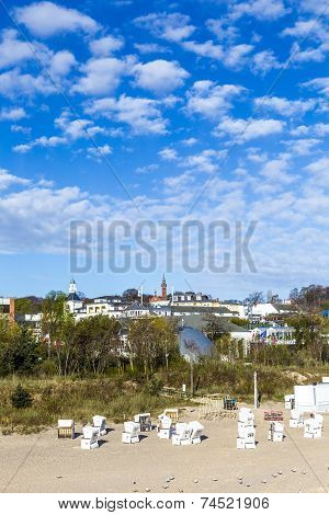 Baltic Sea Beach On Usedom Island