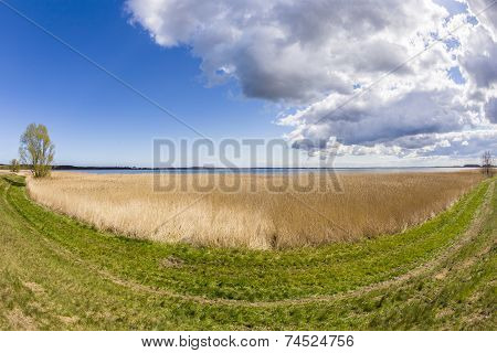 Achterwasser In Zinnowitz At Island Of Usedom