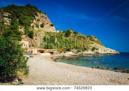 At The Famous Beach Isola Bella