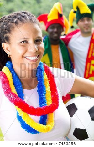afrikansk fodbold entusiaster