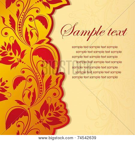Template frame. Abstract background. Vector illustration