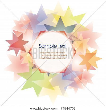 Template frame design for greeting card.
