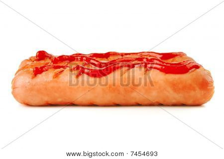 Linha de embutidos com Ketchup