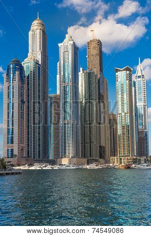 Dubai Marina Cityscape, Uae