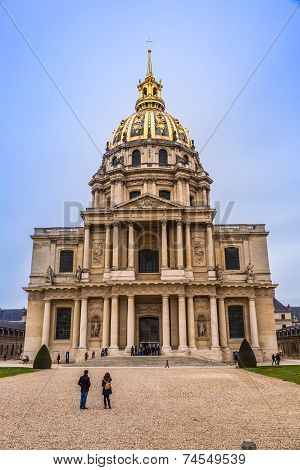Chapel Of Saint Louis Des Invalides  In Paris.