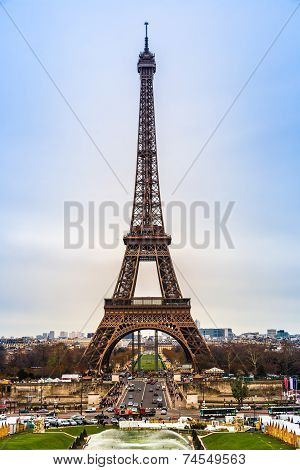 Eiffel Tower In Paris France