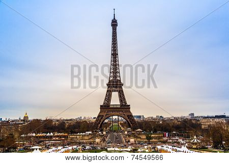 Eiffel Tower In Paris France
