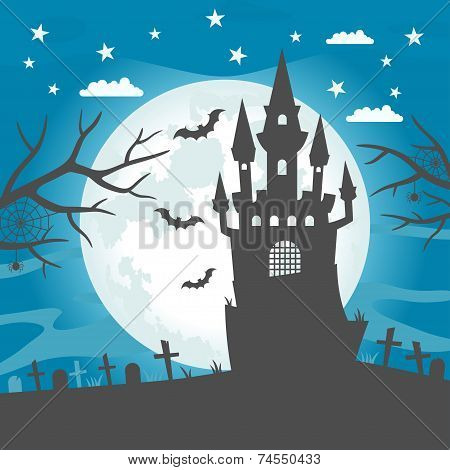 Halloween castle wallpaper