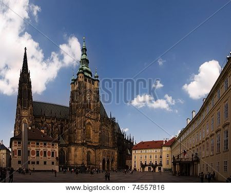 San Vito Square In The Prague Castle.
