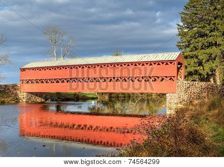 Sachs covered bridge in the Fall