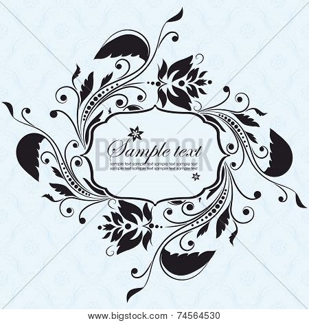 Template frame. Abstract background. Vector illustration
