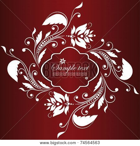 Template frame. Abstract background. Vector illustration