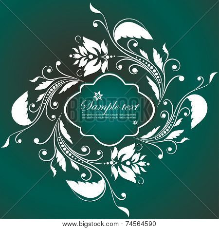 Template frame. Abstract background. Vector illustration
