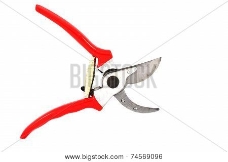 Red Garden Secateurs