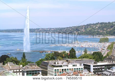 Geneva and the Leman Lake