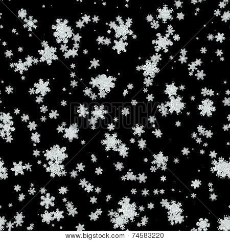 Snowfall Seamless Generated Texture
