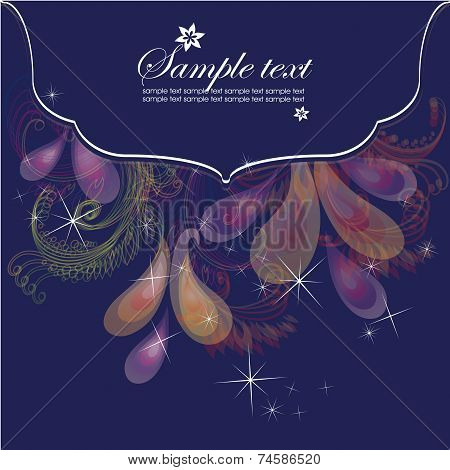 Template frame. Abstract background. Vector illustration
