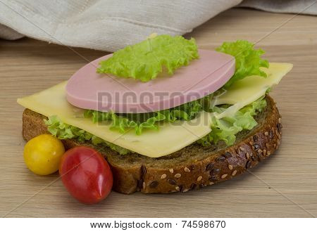 Sandwith With Ham And Cheese