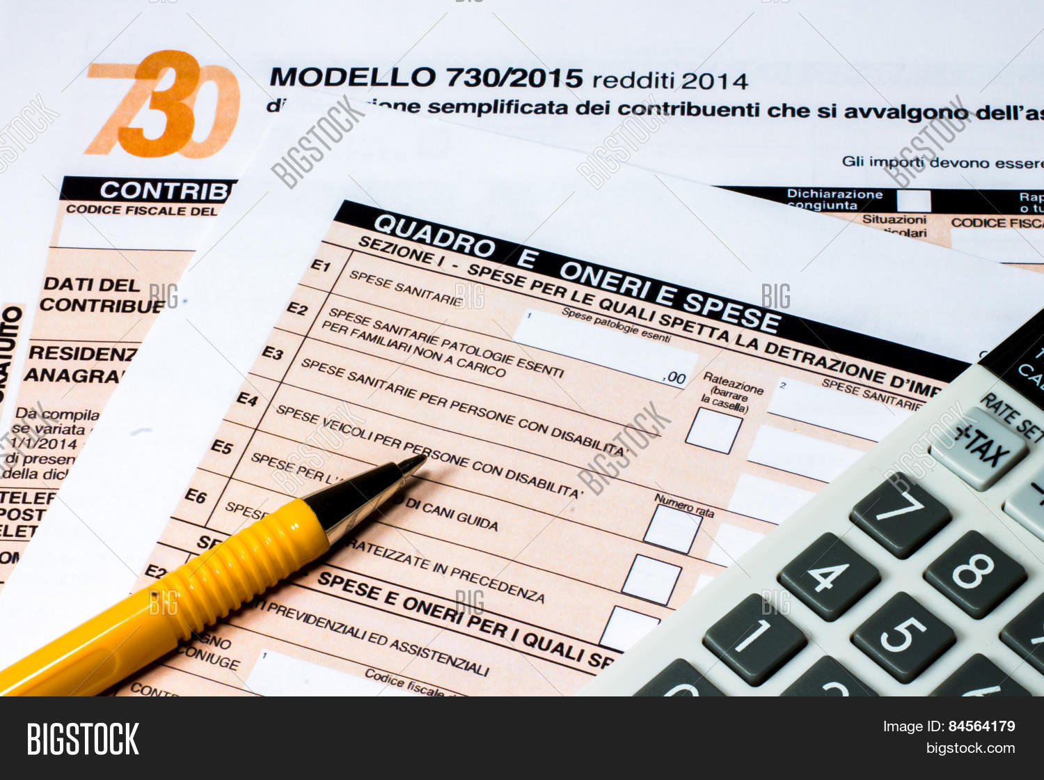 Italian Tax Return Image & Photo (Free Trial) Bigstock
