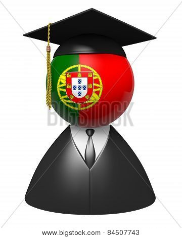 Portugal college graduate concept for schools and academic education