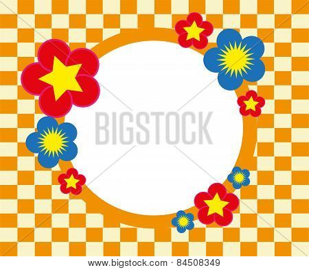 Floral frame background