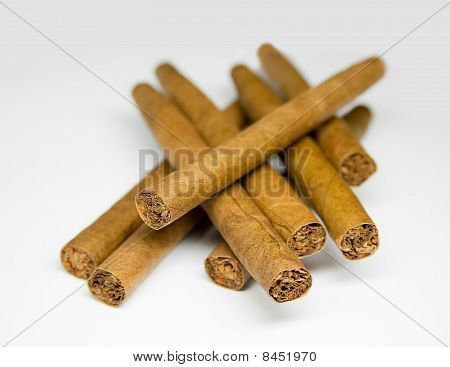 Fundo de charutos closeup